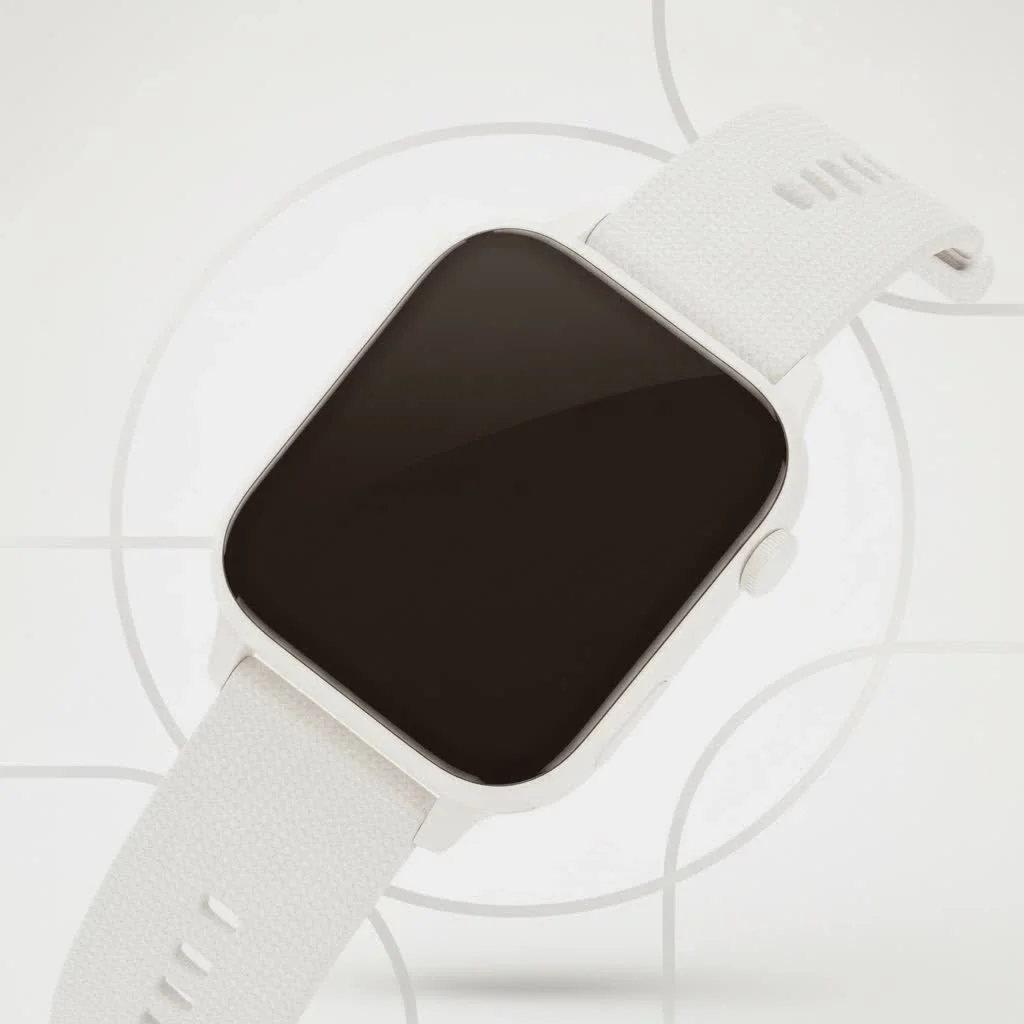 Elegant hybrid smart watch with physical hands and a classic dial