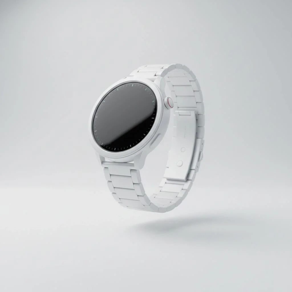 RoHS compliant smart watch on a wrist