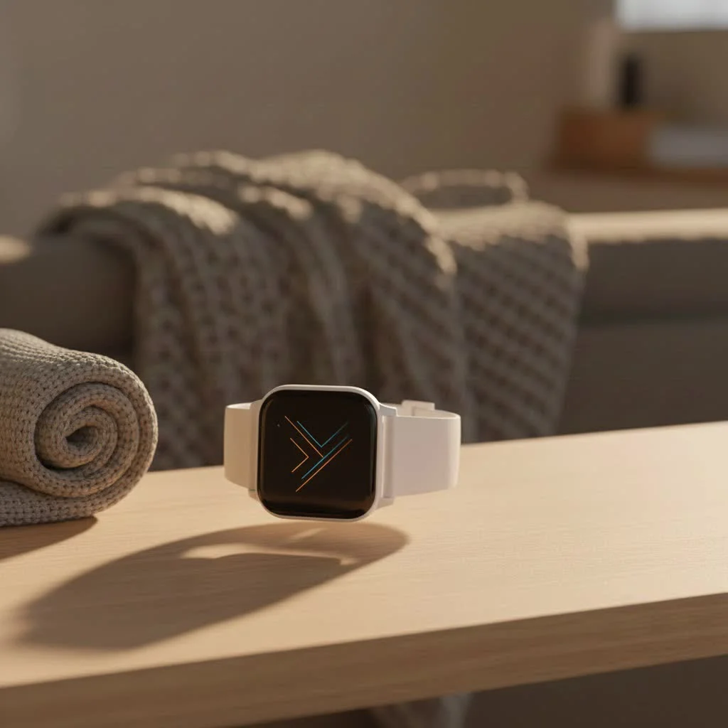 Smartwatch with SIM card displaying a call on the wrist